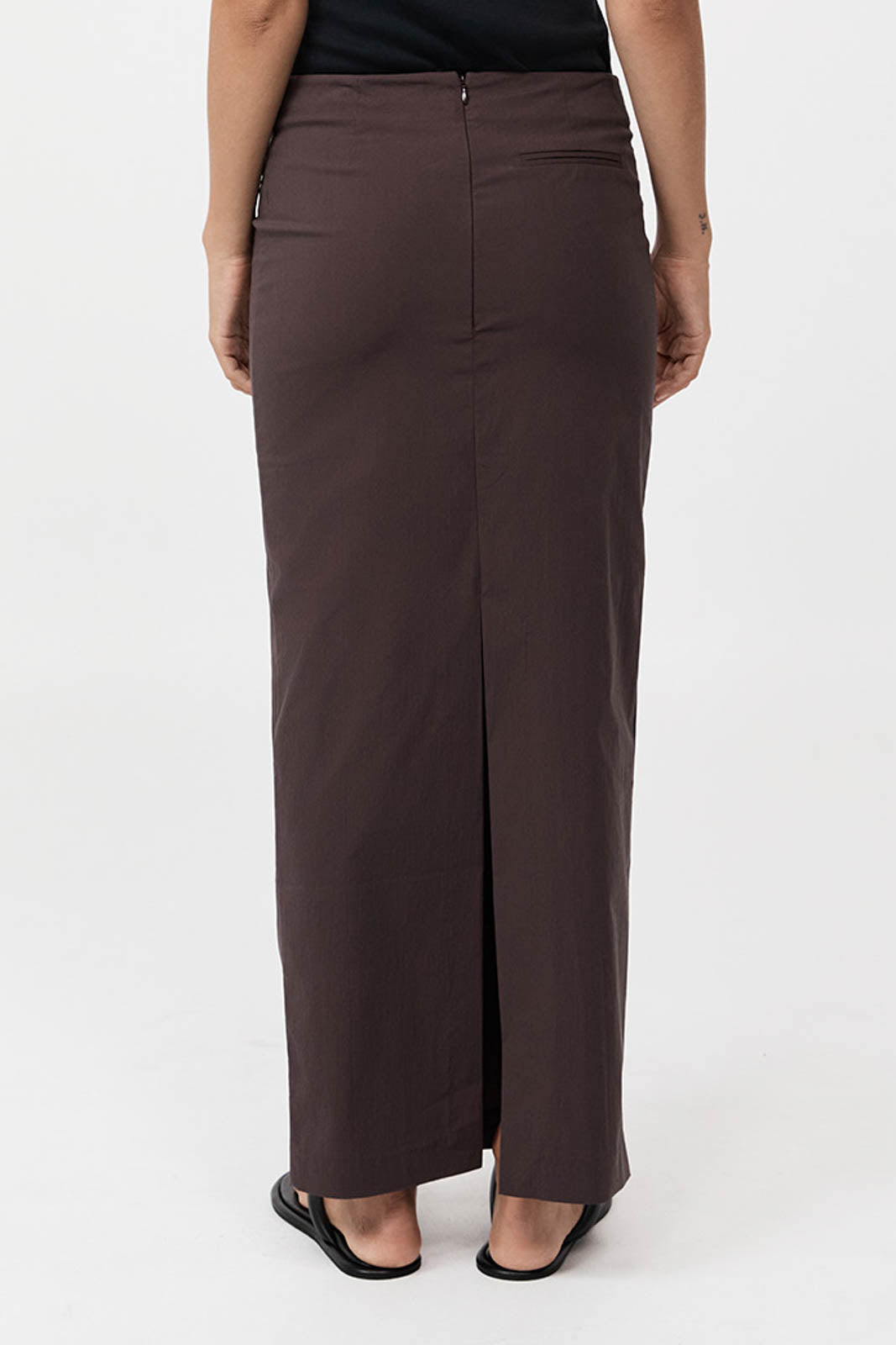 Skirt Minimal in Raisin