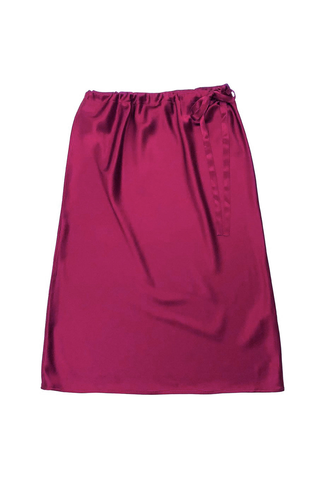 Skirt made of silk in pink