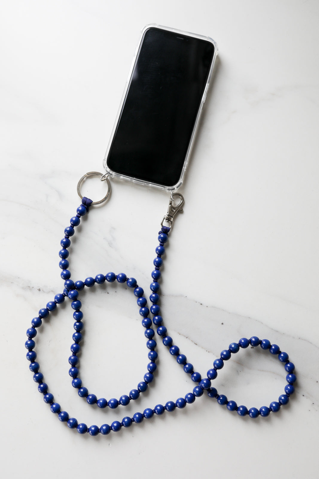 Cell phone chain in dark blue/blue