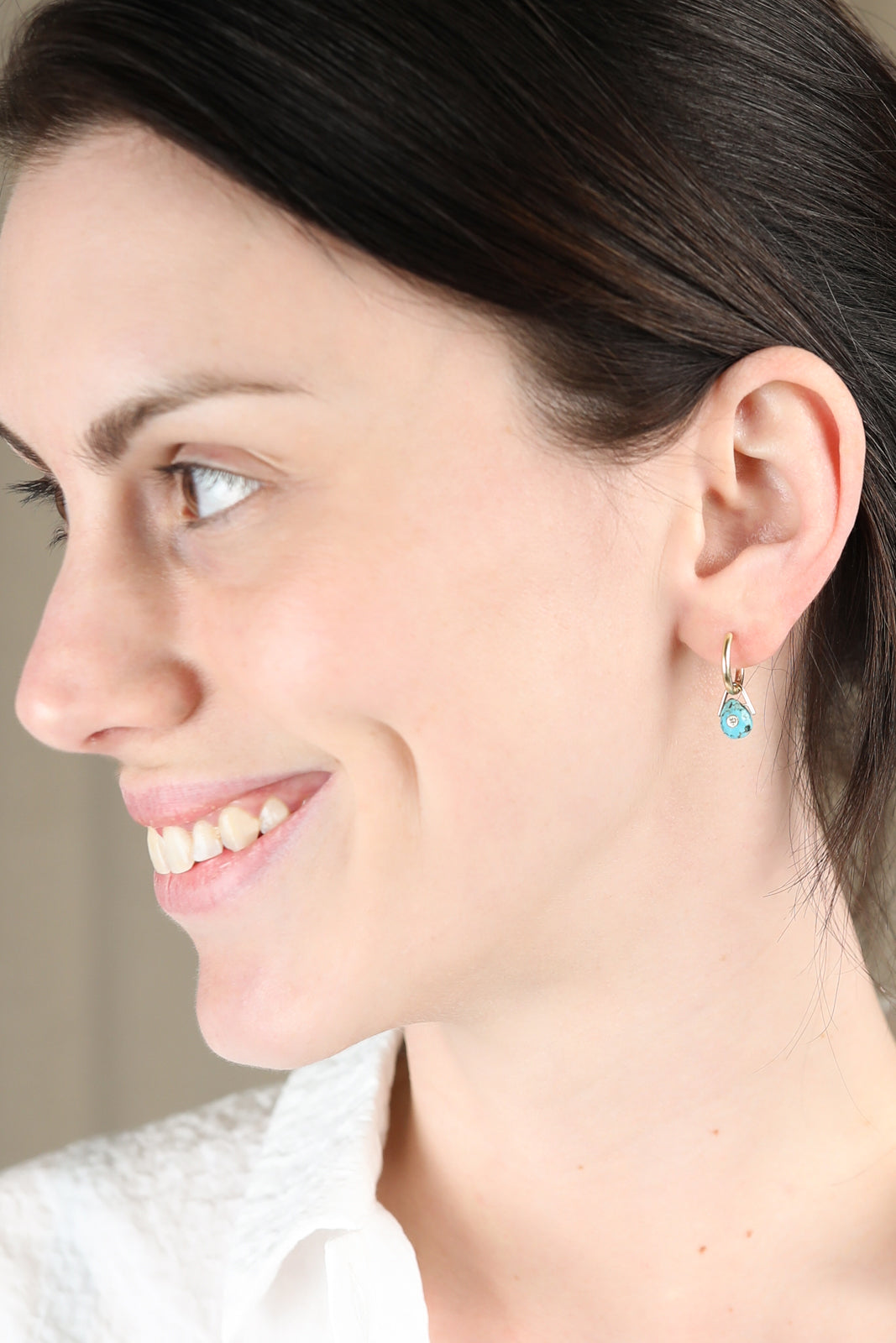 Orso earring in turquoise