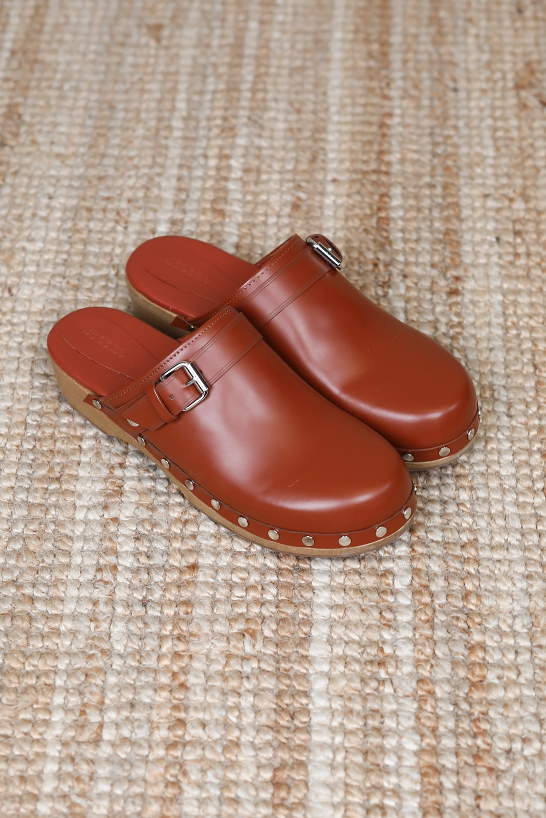 Thalie clogs in cognac