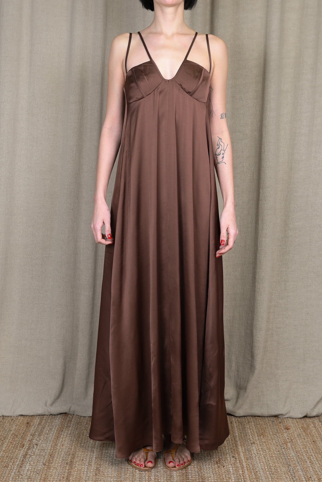 Sophie dress in chocolate