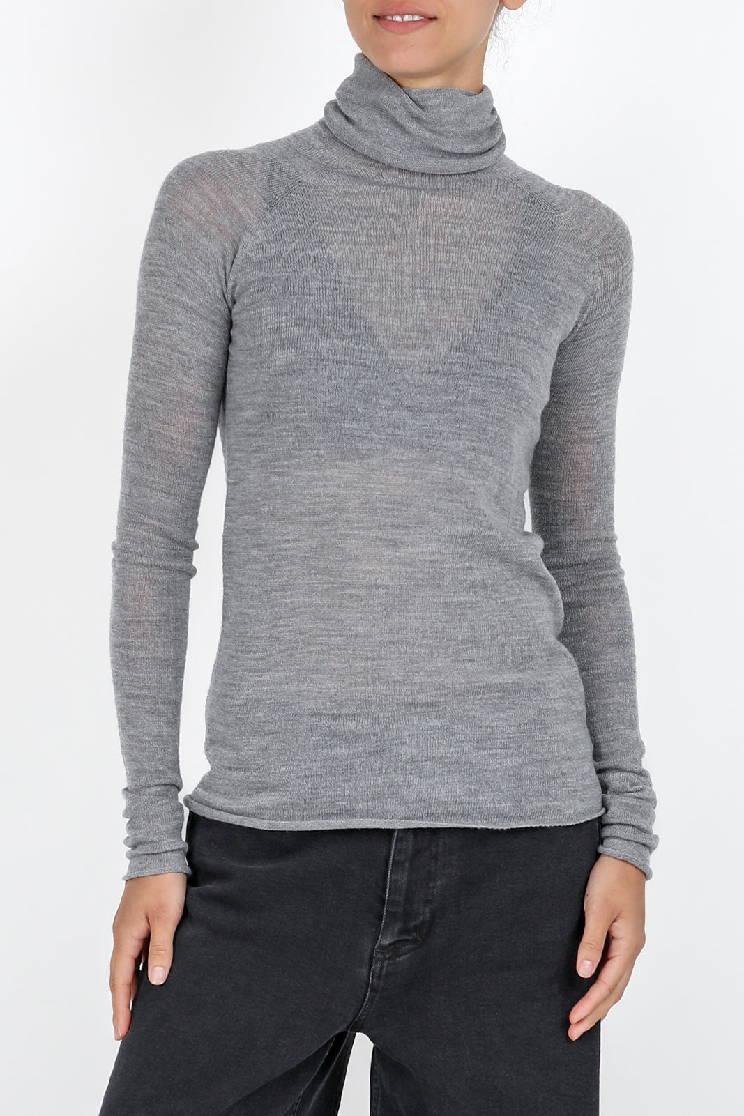 Pullover Dolcevita à col roulé en Grigio