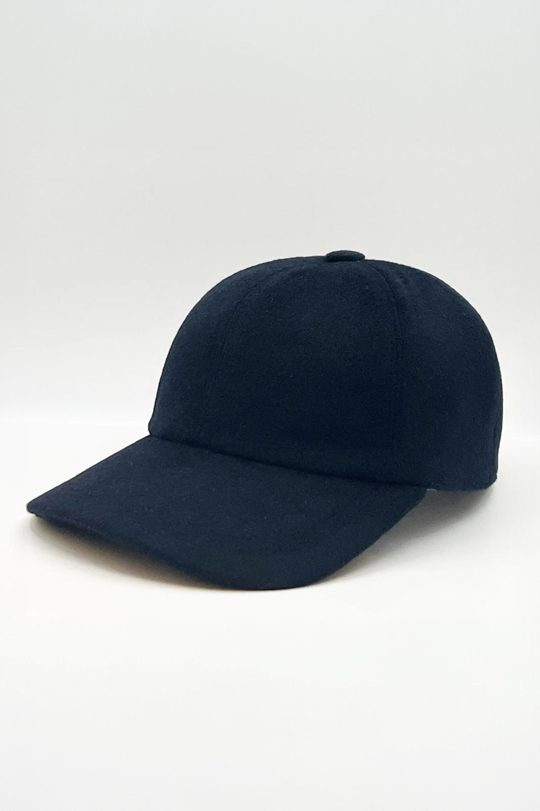 Casquette de baseball en cachemire marine