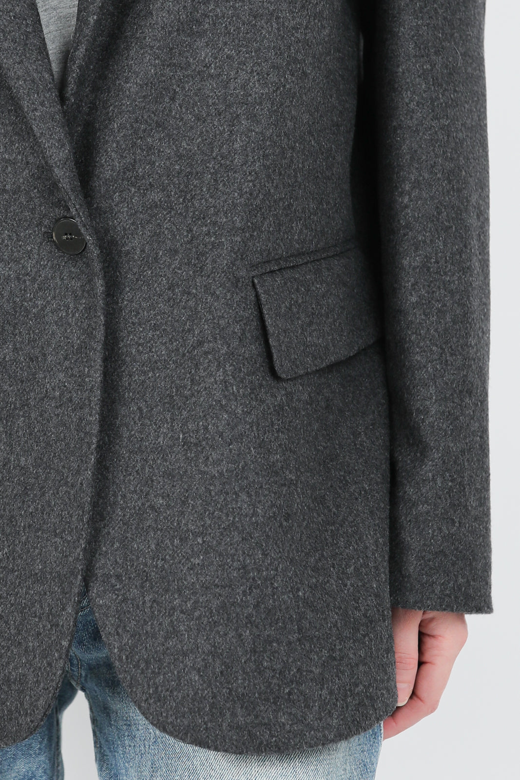 Blazer en laine anthracite