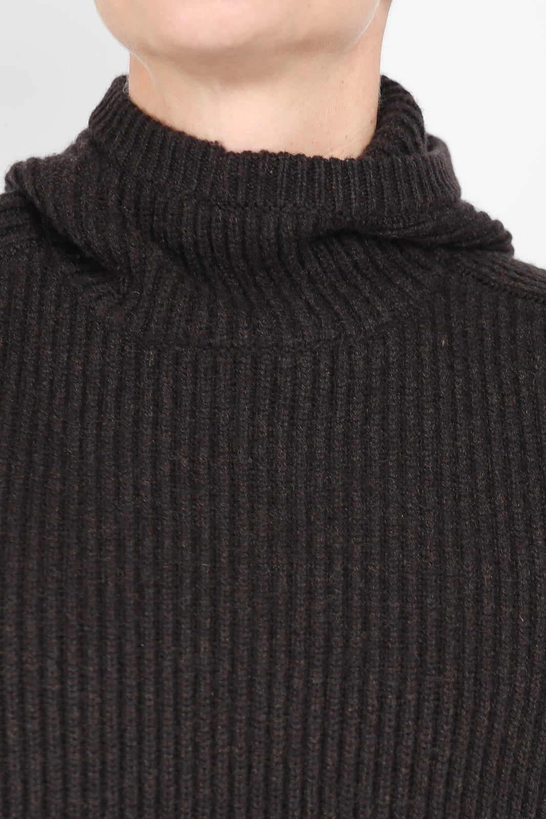 Pullover Snood en ébène