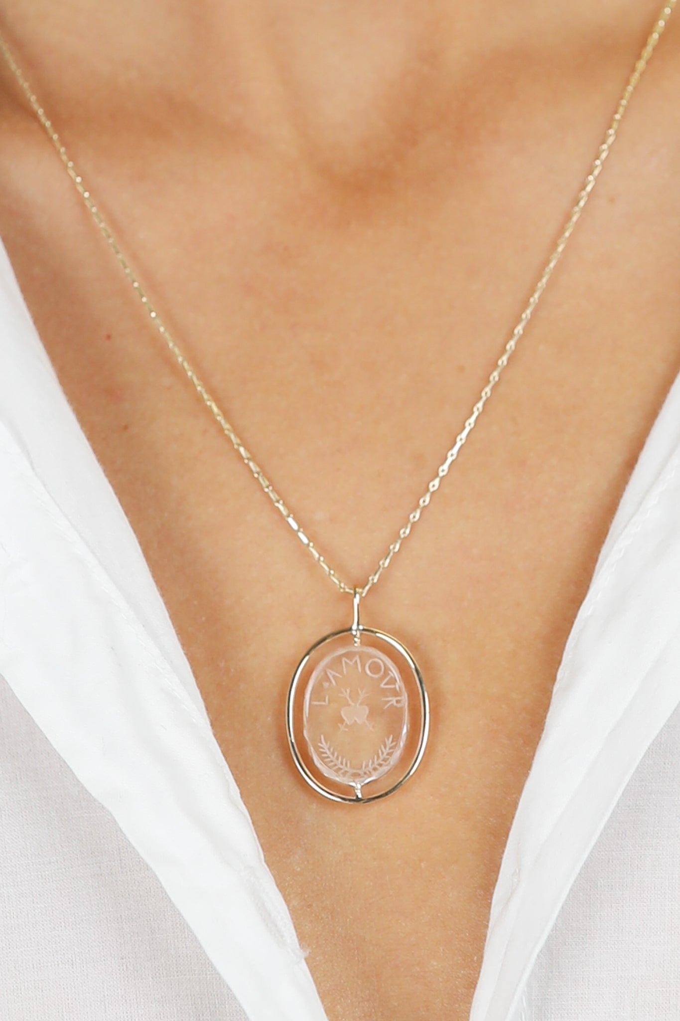 Collier L'Amour n° 1 en cristal