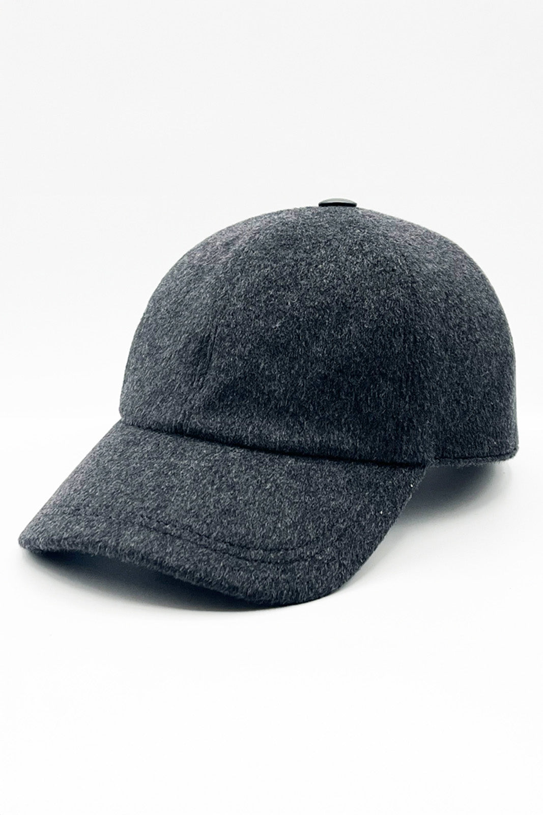 Casquette de baseball en cachemire gris