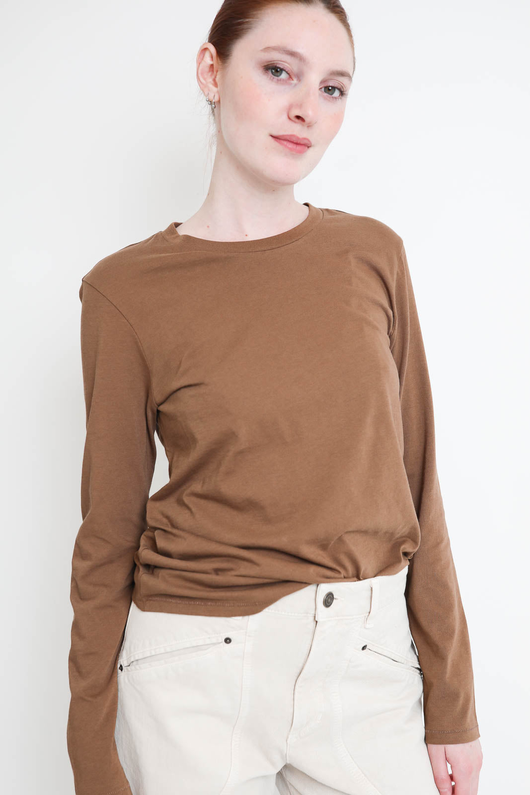 6397, T-shirt manches longues Mini Boy en caramel