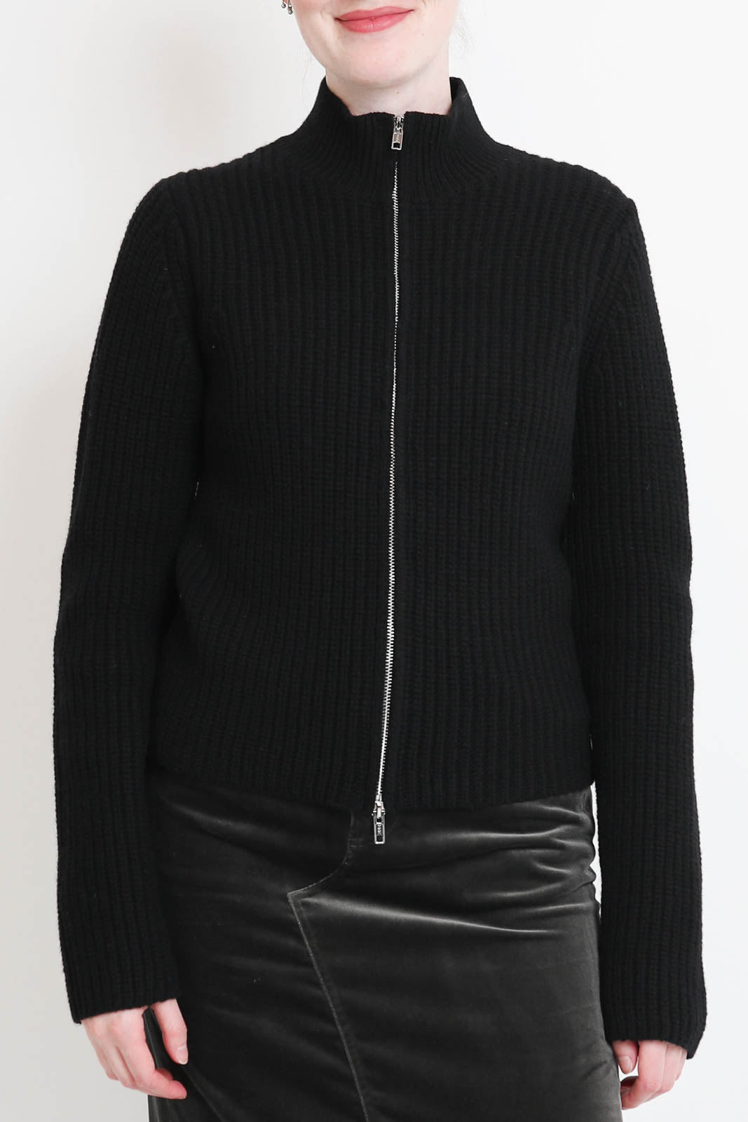 6397, Cardigan col haut noir