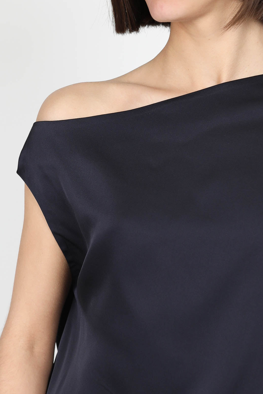 Top Lacy en bleu gris