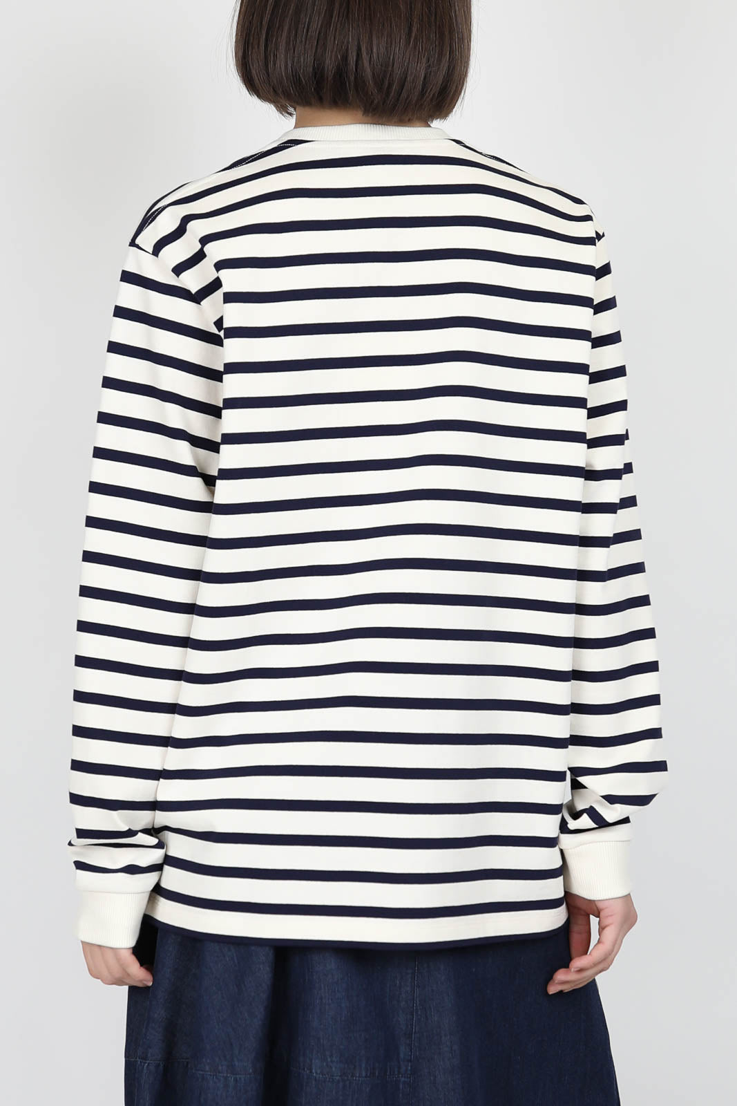 T-shirt manches longues Perfect Crewneck in Navy Multi