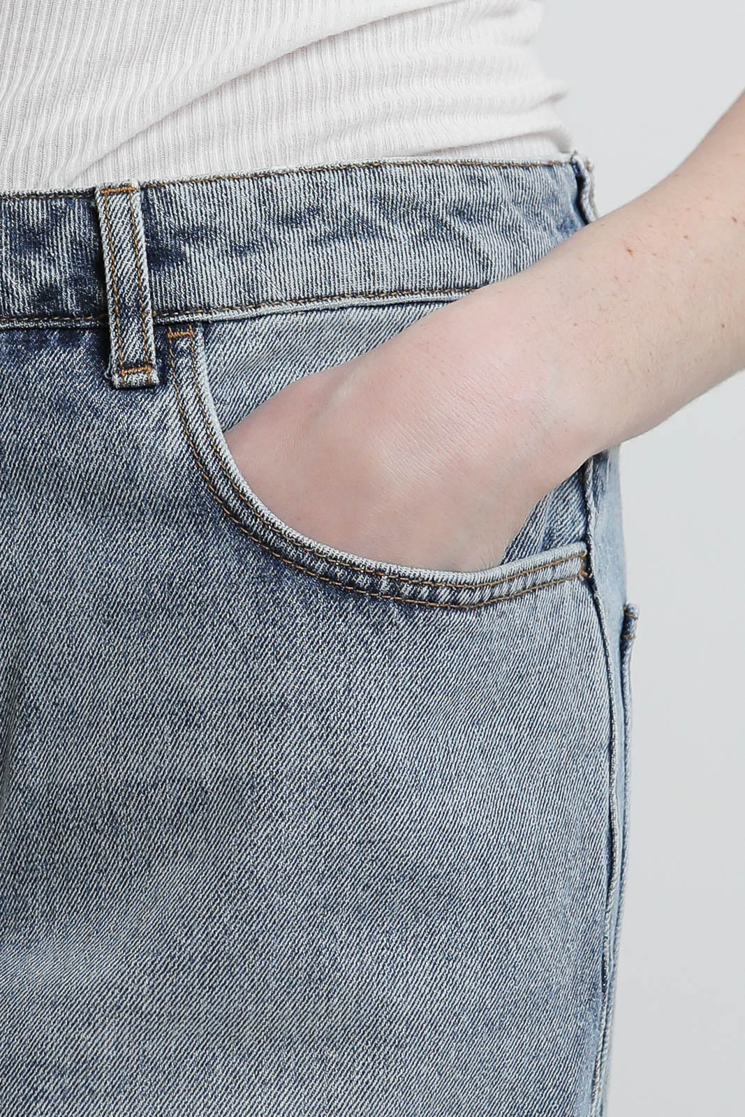 Sac baggy brut en jean Signature, bleu classique