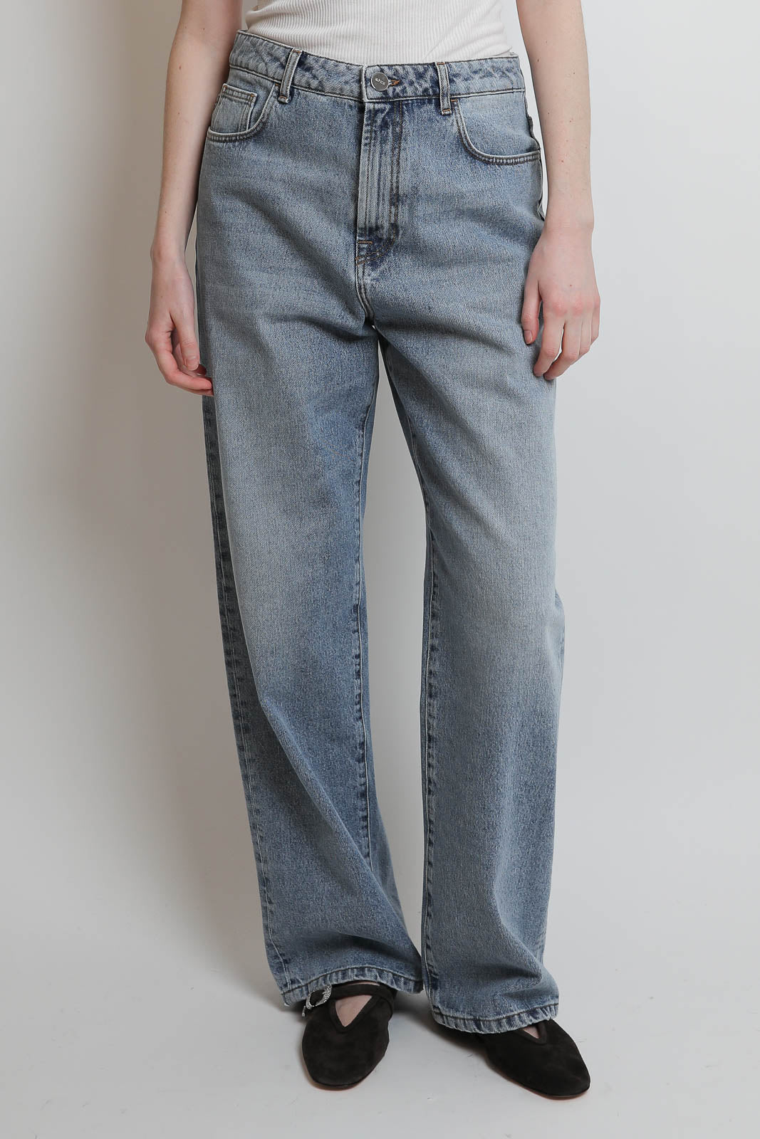 Sac baggy brut en jean Signature, bleu classique