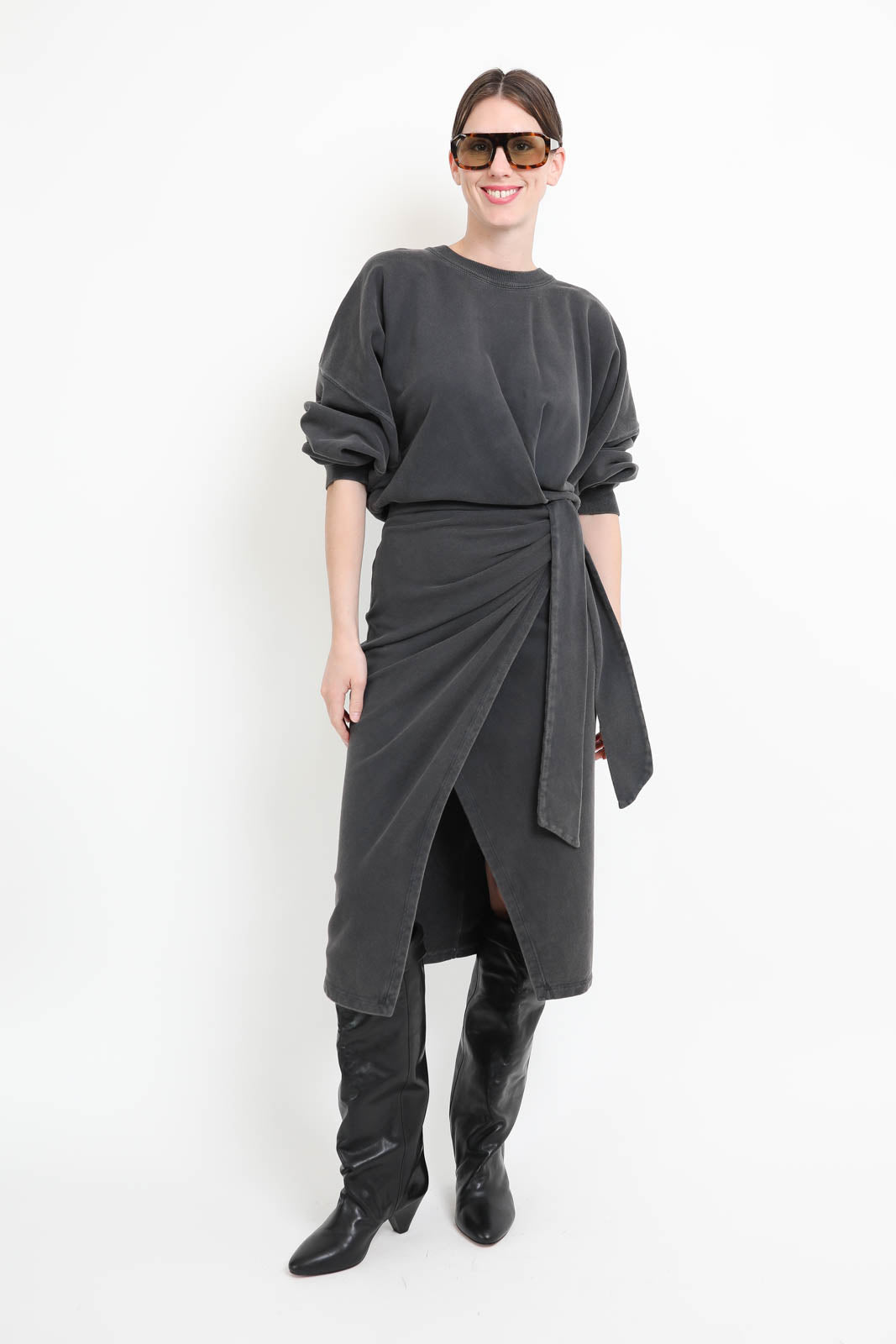 Marant Etoile, robe Sandrina en noir fondu