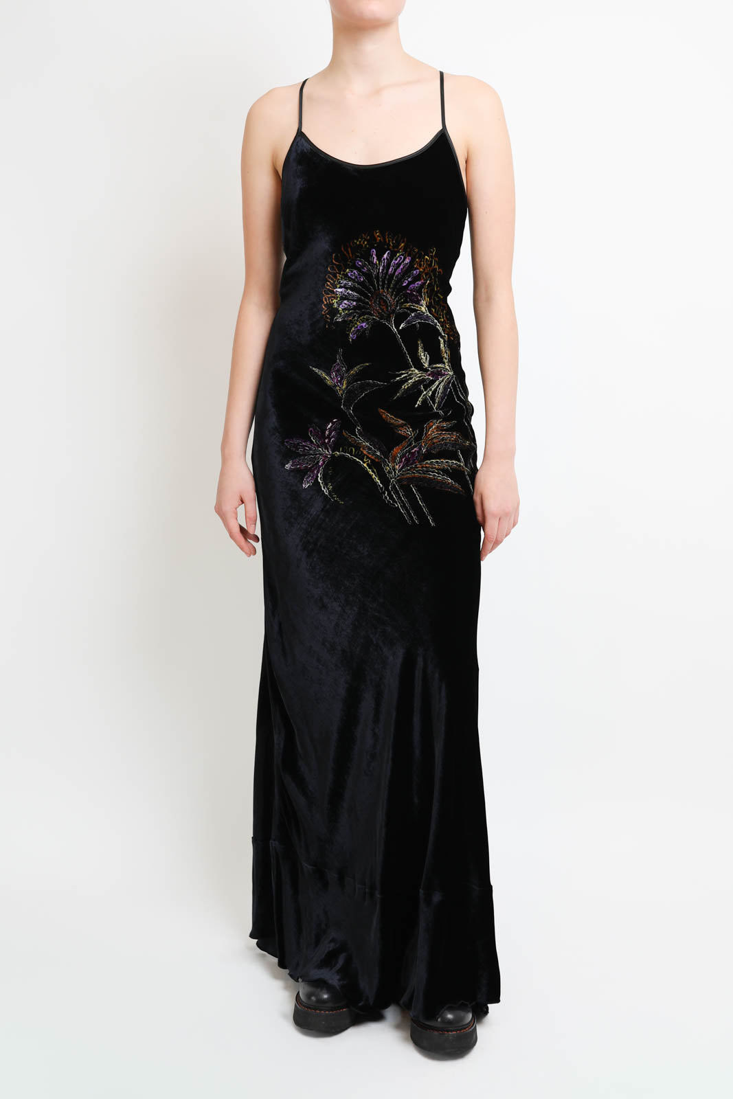 Forte-Forte, robe Sogni Velvet in Notte