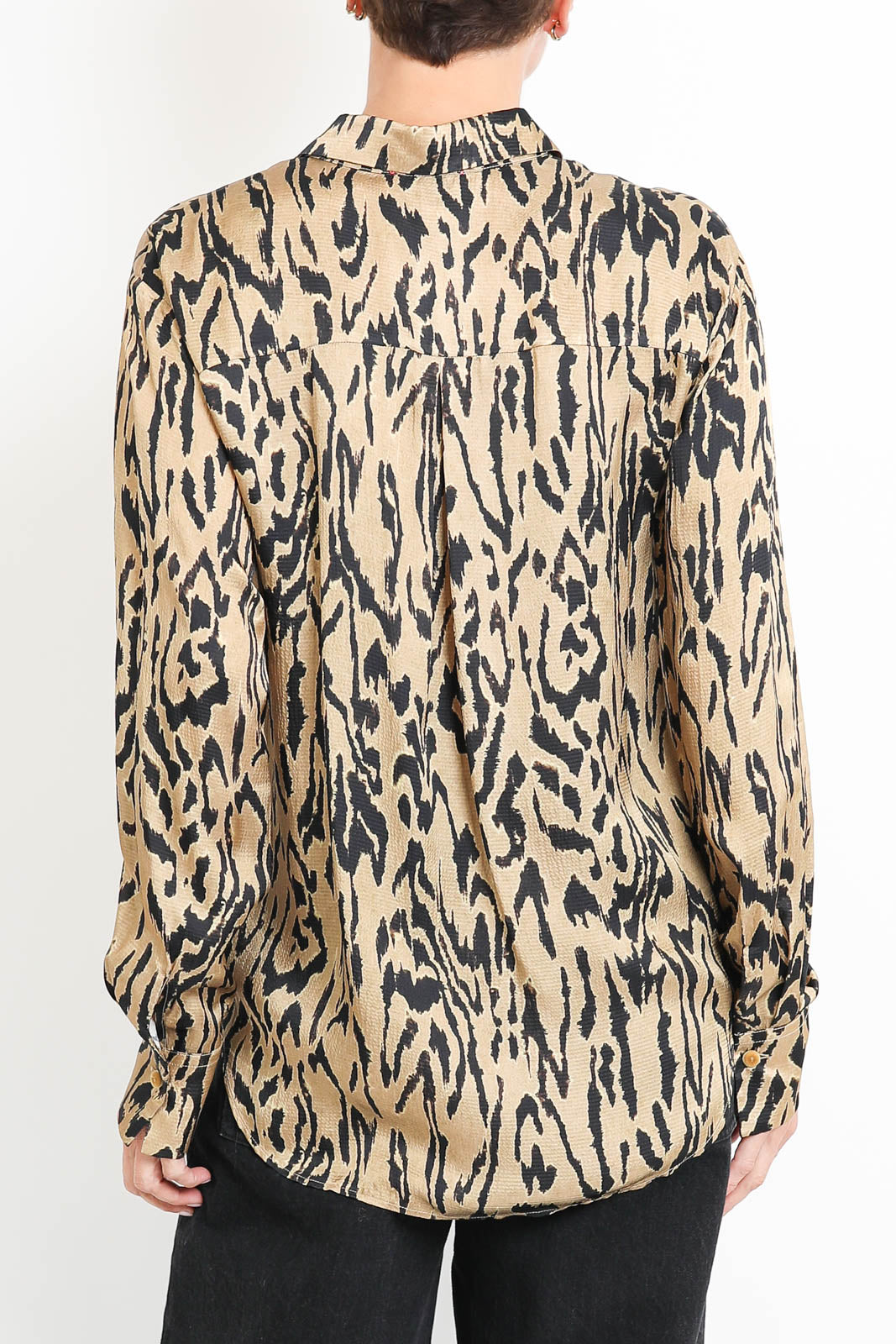 Forte-Forte, Blouse Moiree Satin in Honey