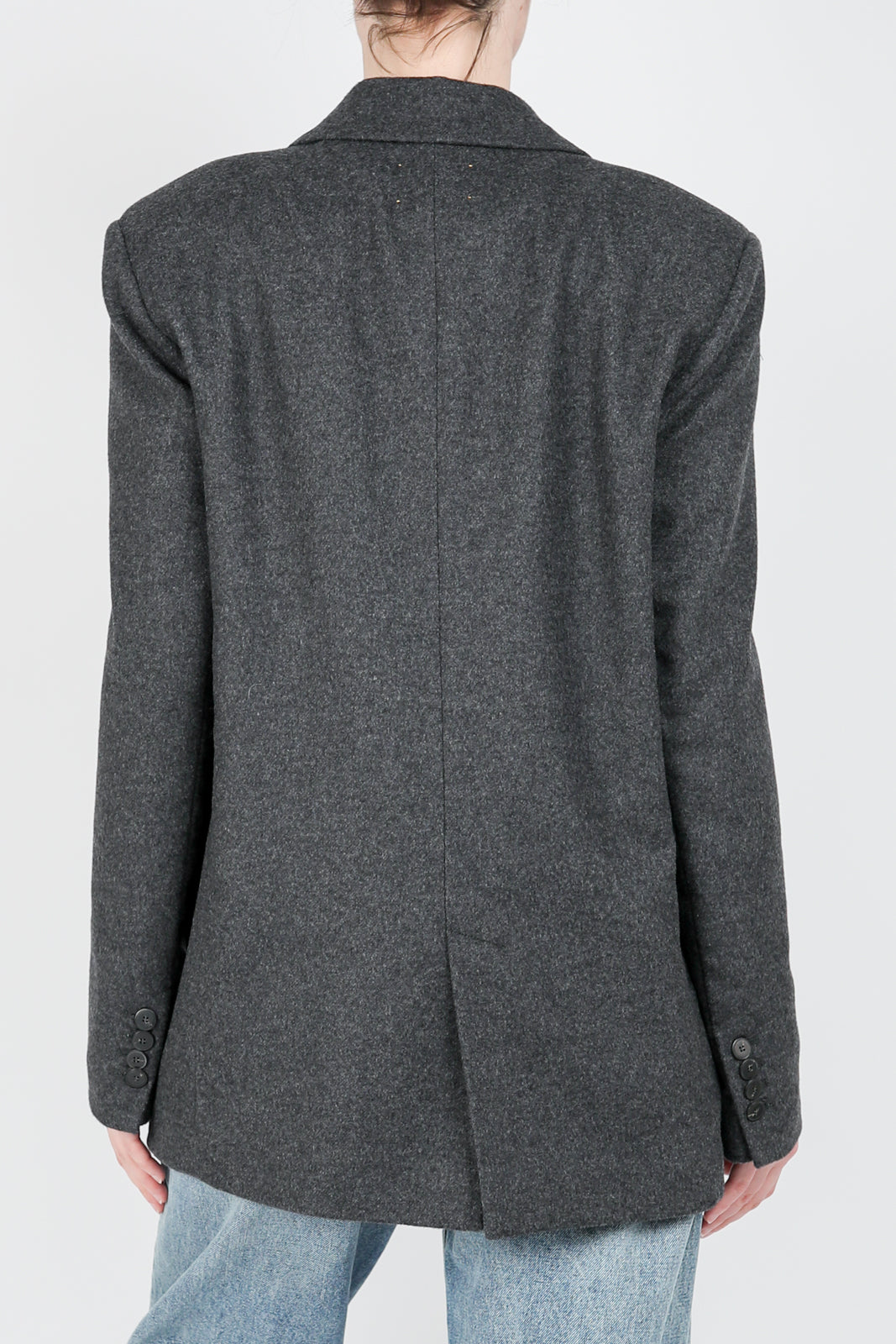 Blazer en laine anthracite