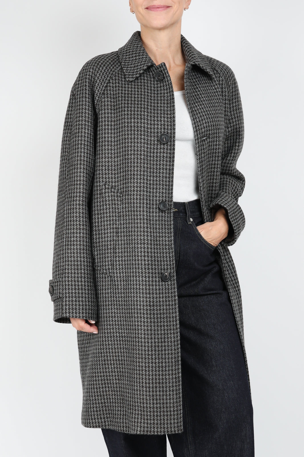 Manteau Marcello en Nero/Grigio/Bianco