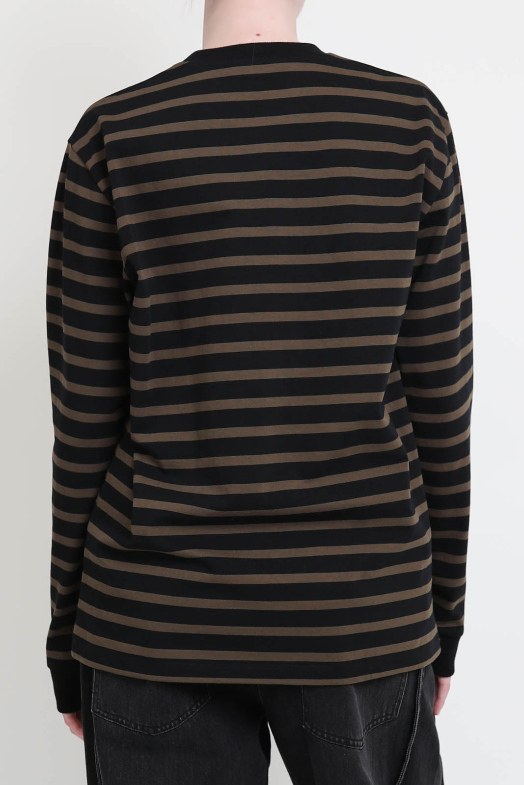 T-shirt manches longues Perfect Crewneck in Brown Multi