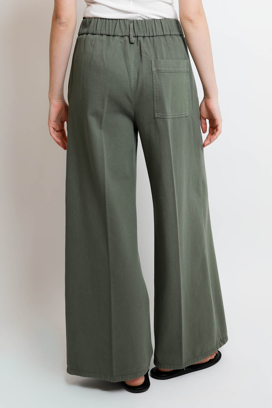 Pantalon Forte-Forte Fluid en kaki