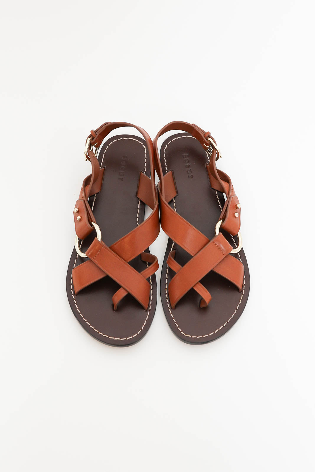 Soeur, sandales Florence couleur cognac