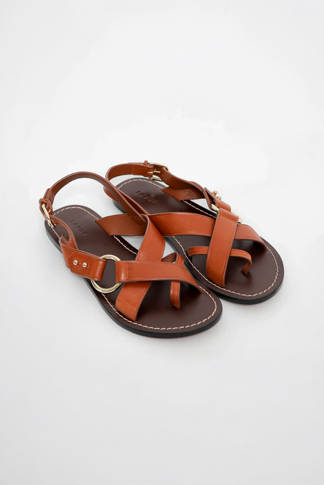 Sandales Florence couleur cognac