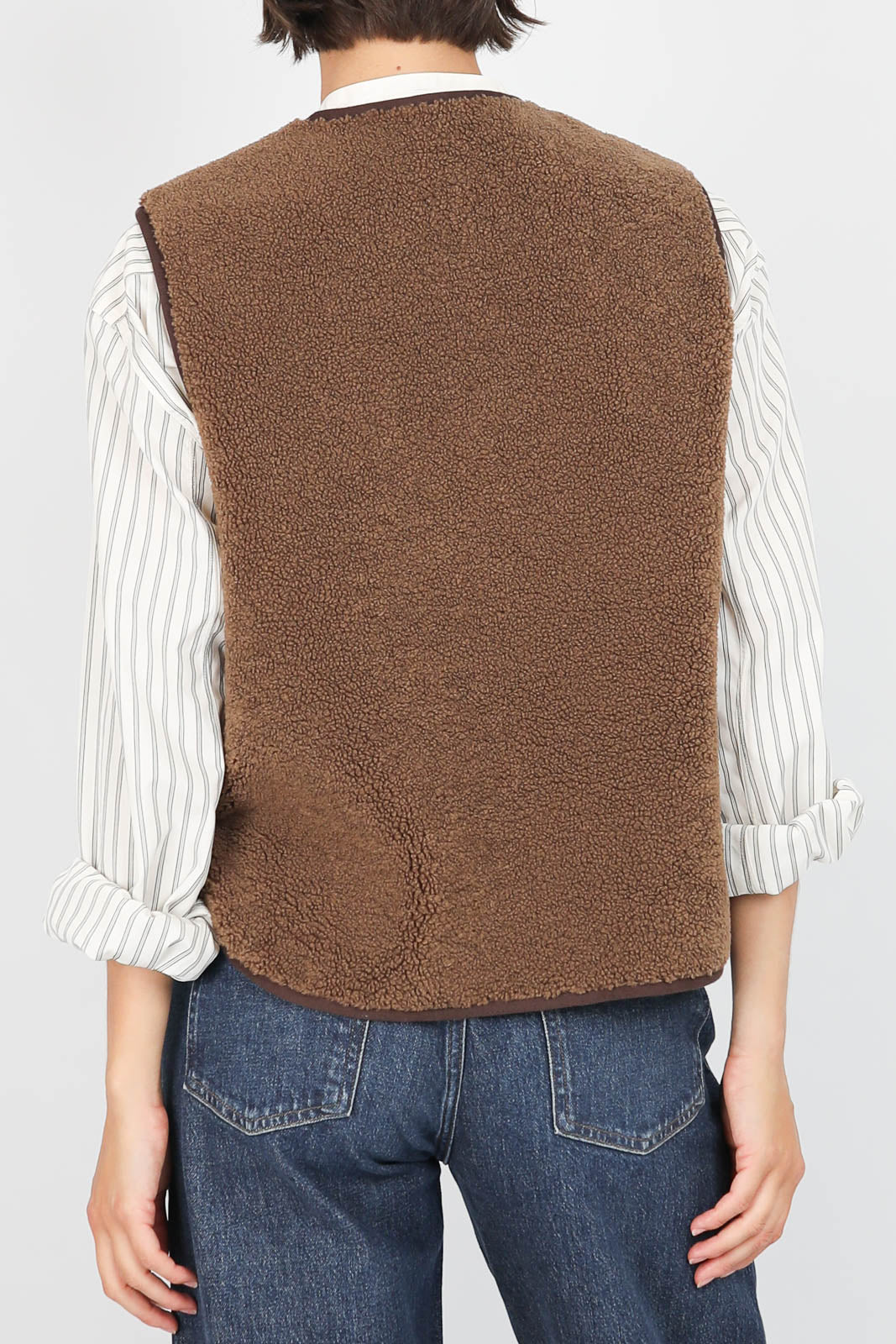 Gilet Fusil en Marron