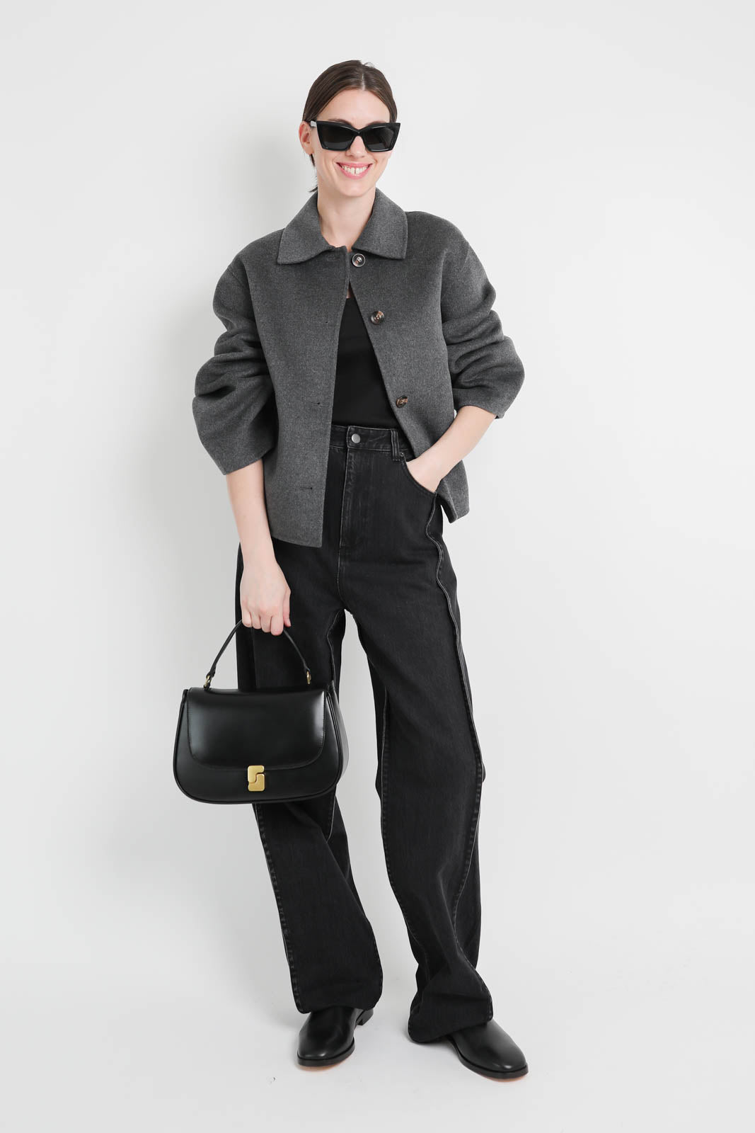 Soeur, veste Gyoda en Gris Chine