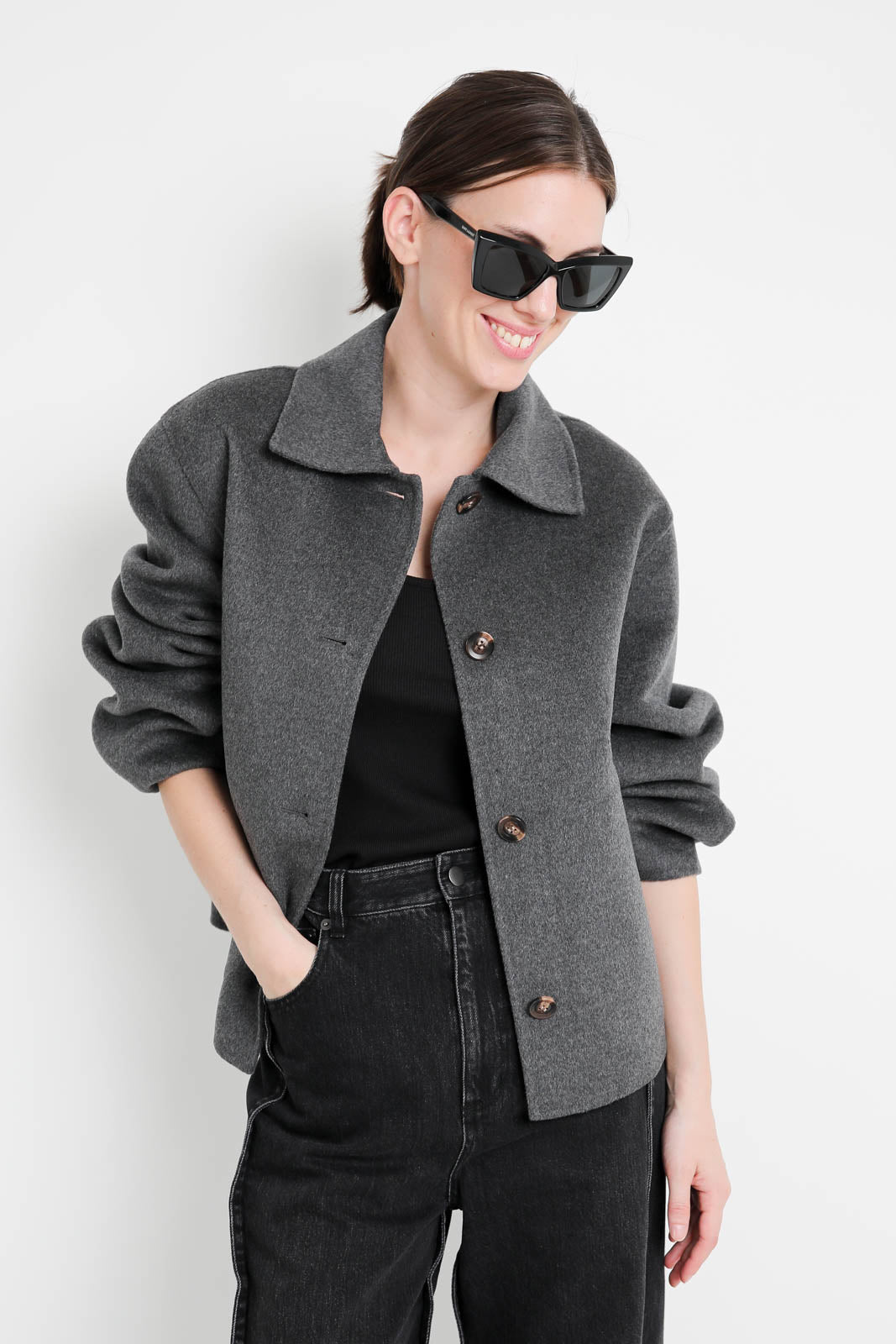 Soeur, veste Gyoda en Gris Chine