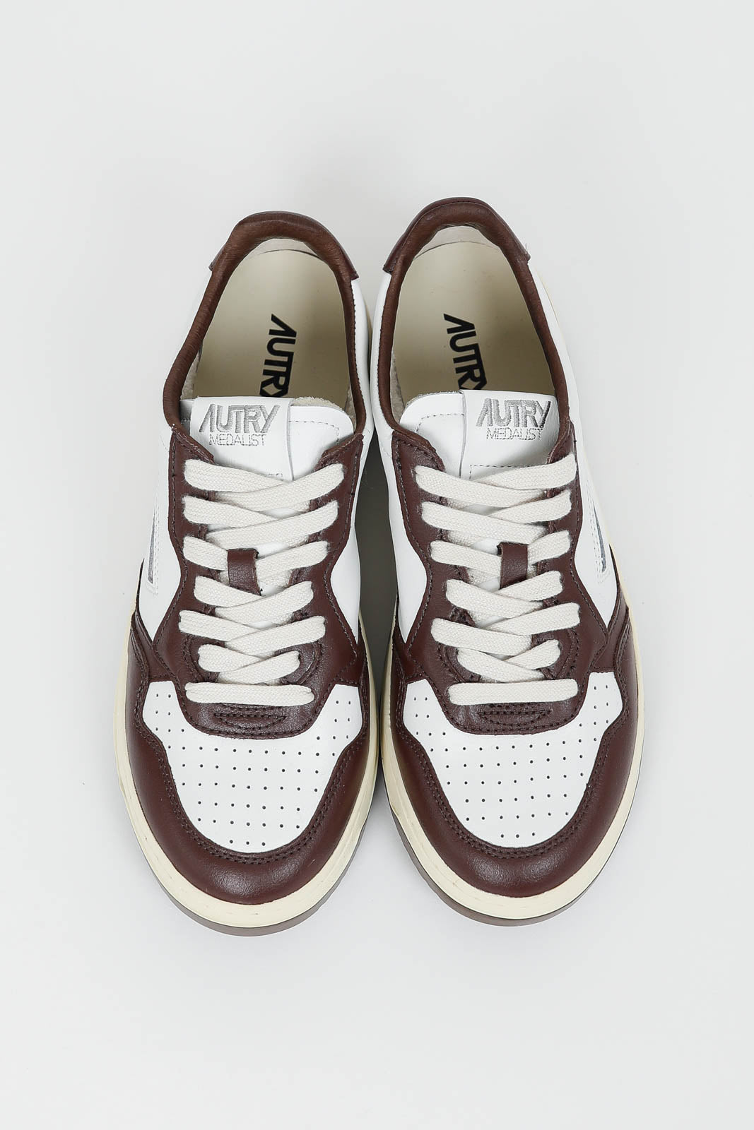 Baskets Medalist Low Bicolor en chestnut