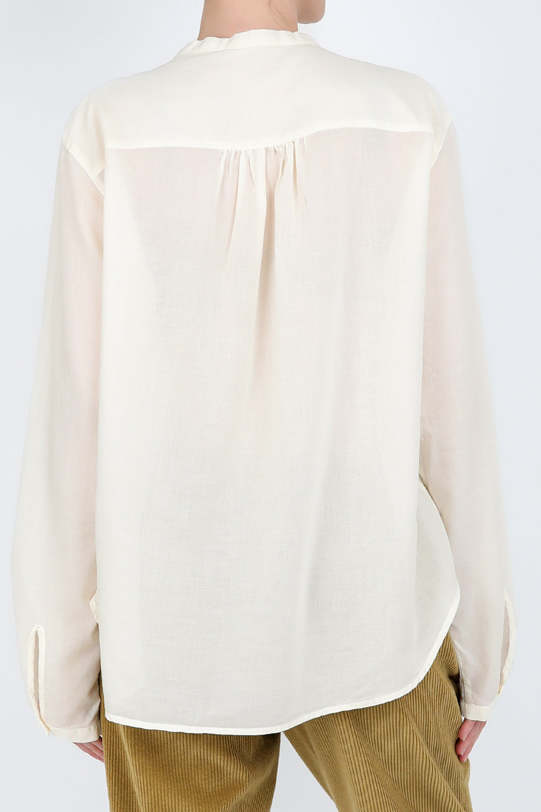 Blouse en coton crème