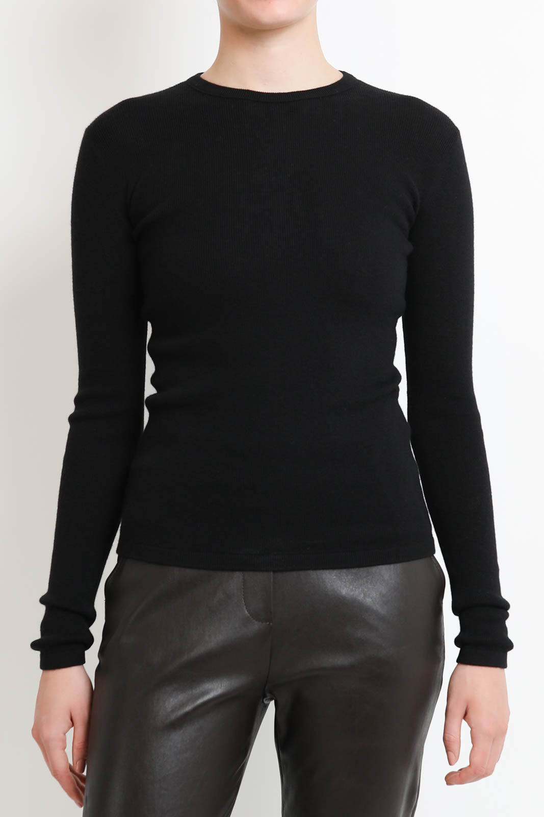 Lisa Yang, T-shirt manches longues Vivian en noir