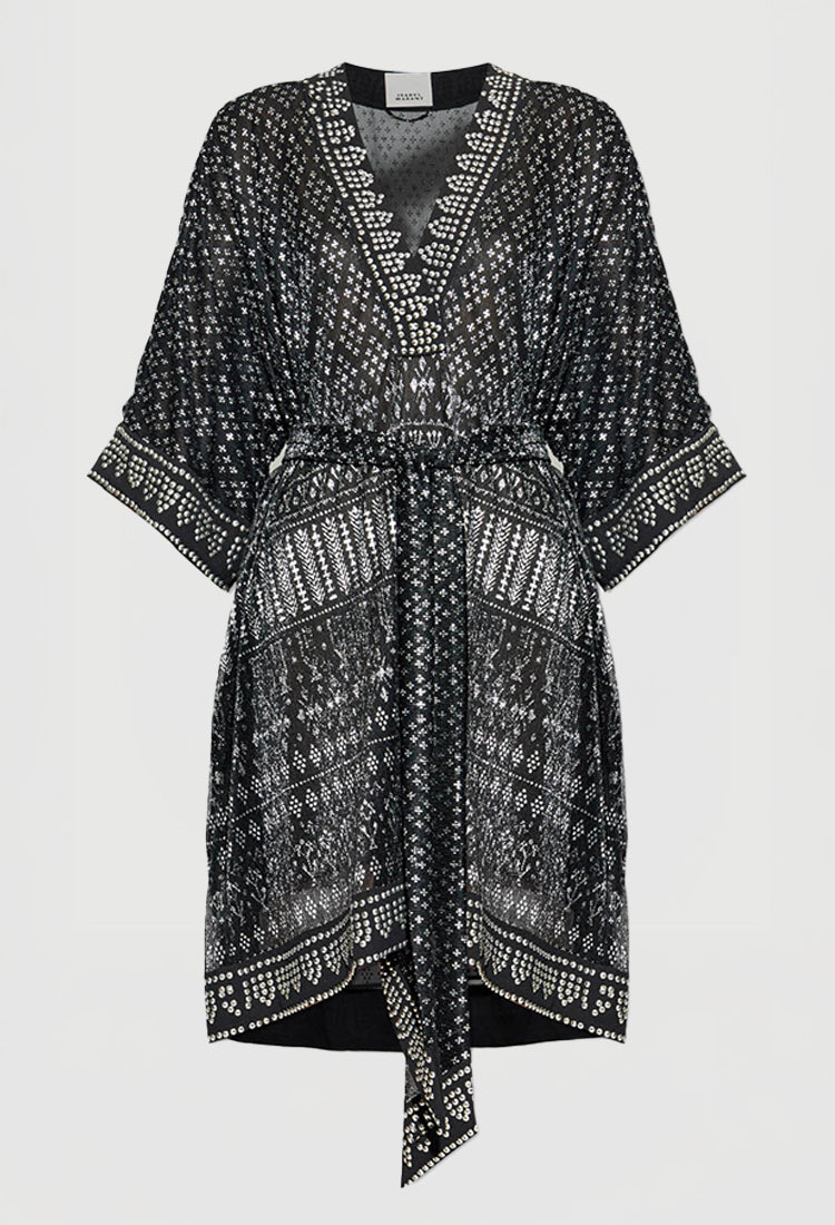 Robe Nawel en noir/argent