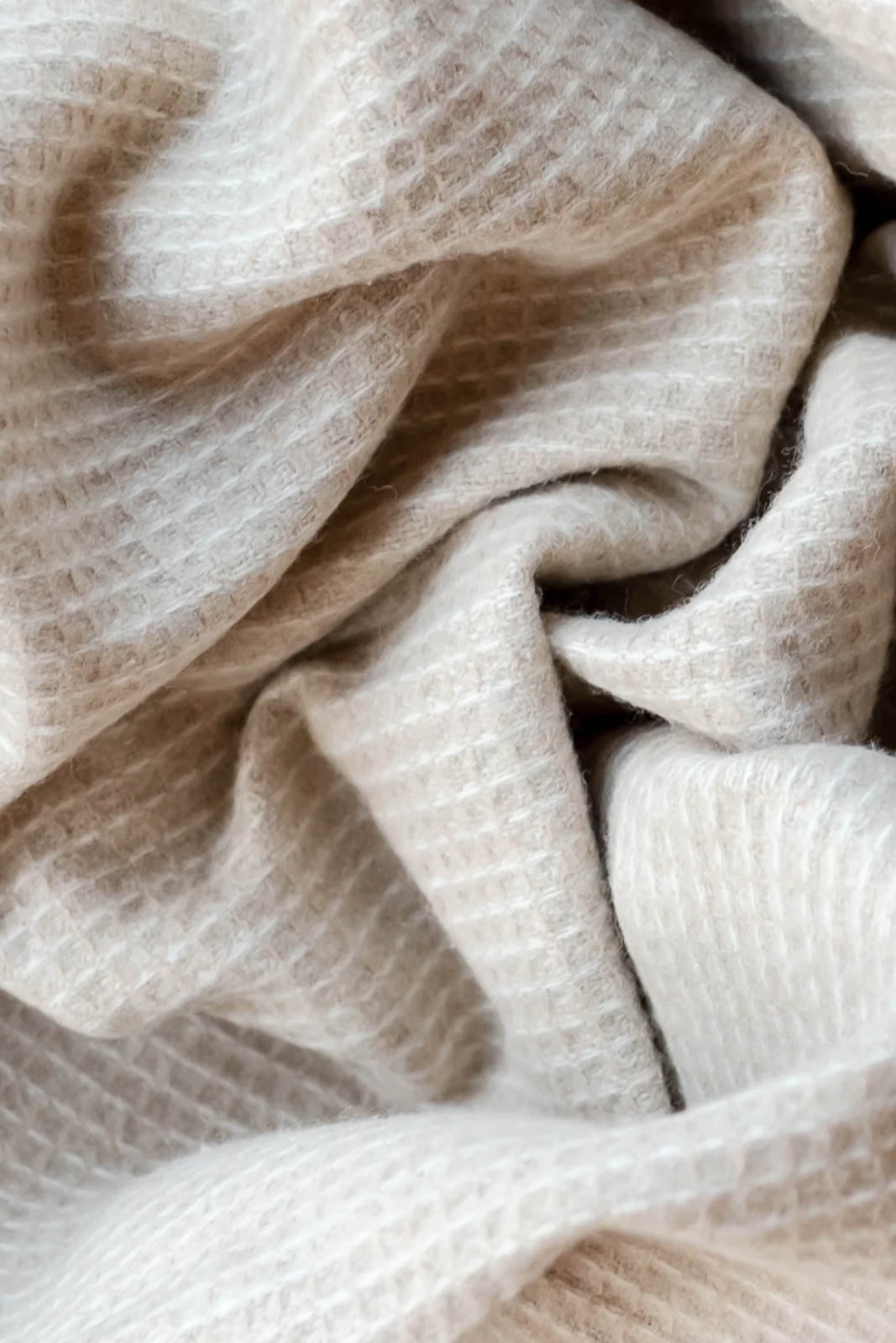 TBCo, couverture en laine recyclée in Camel