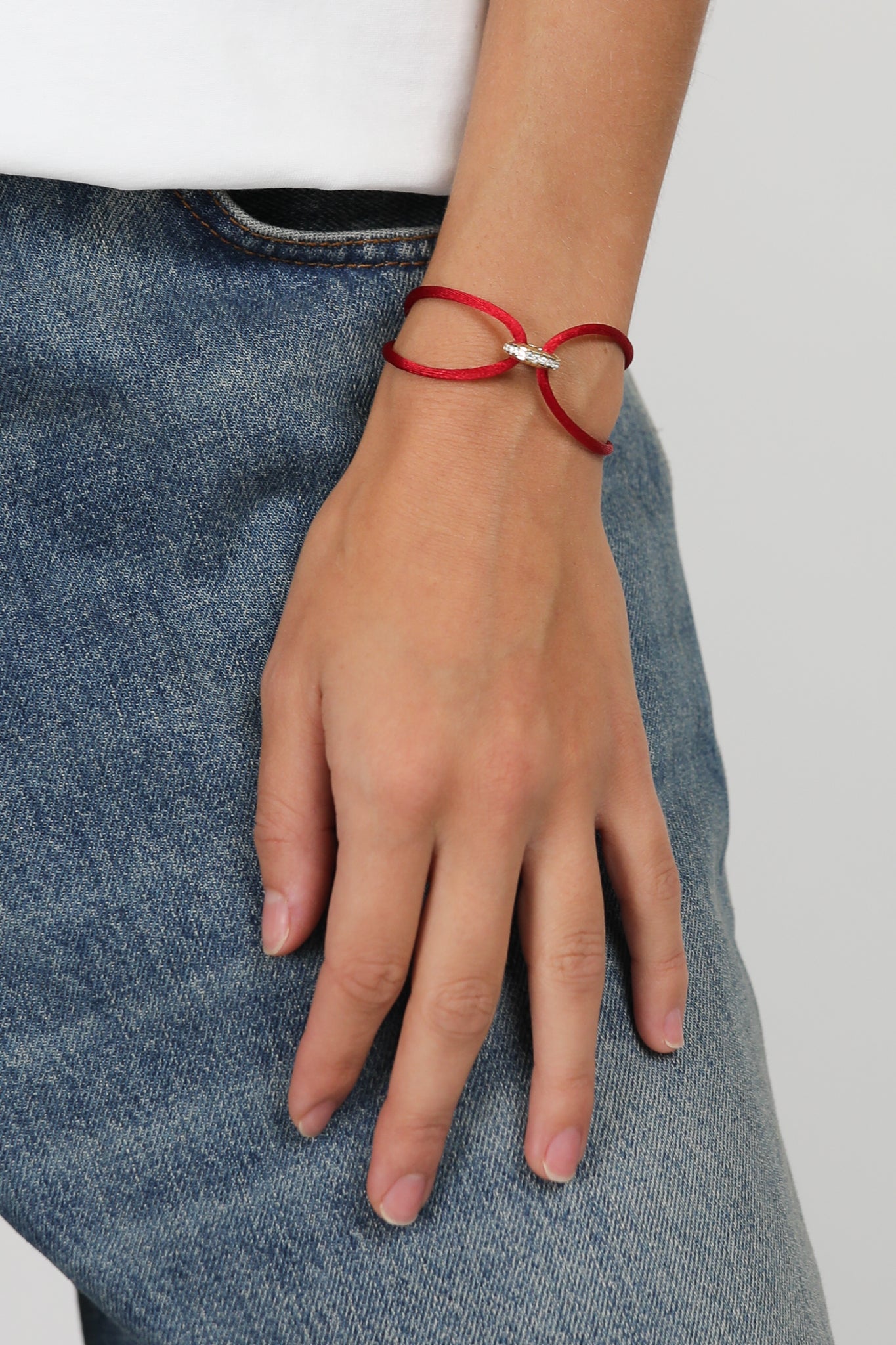 Bracelet Eternity Summer en rouge/or