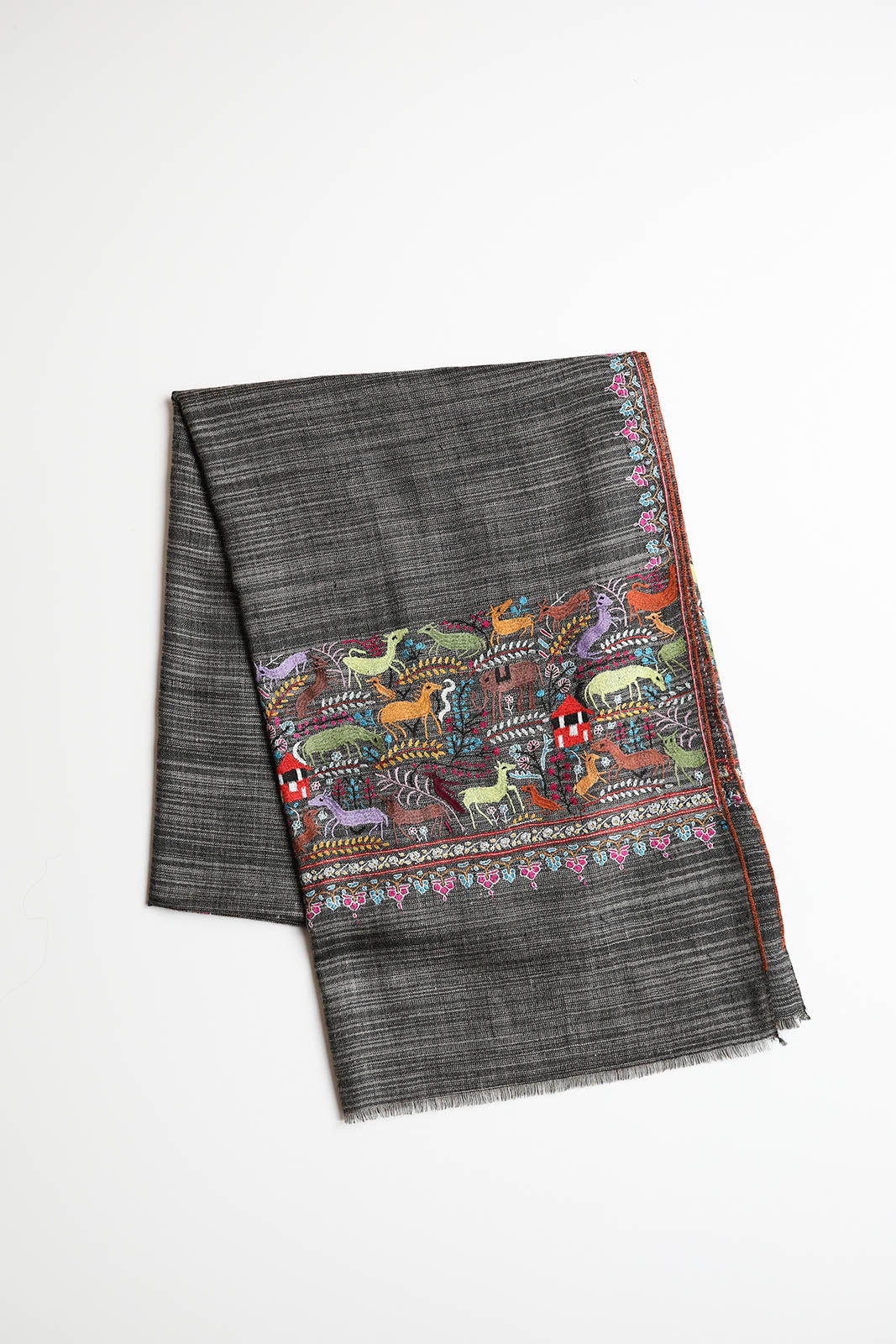 Écharpe Pashmina 2 en noir/multicolore