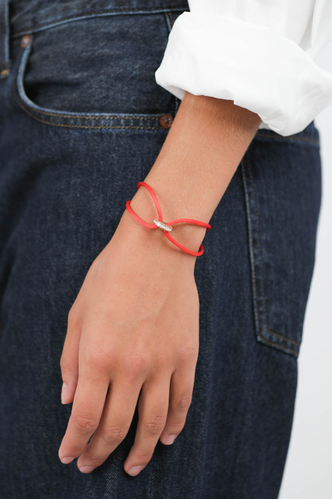 Bracelet Eternity Summer en rouge/or