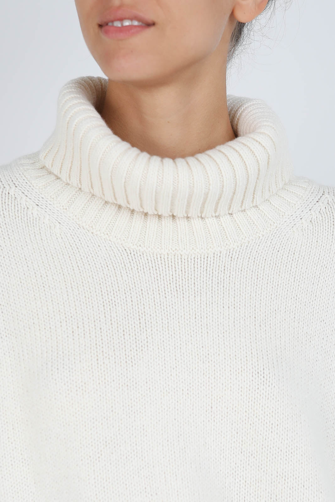 Pullover Fungo Knitwear en blanc d'hiver