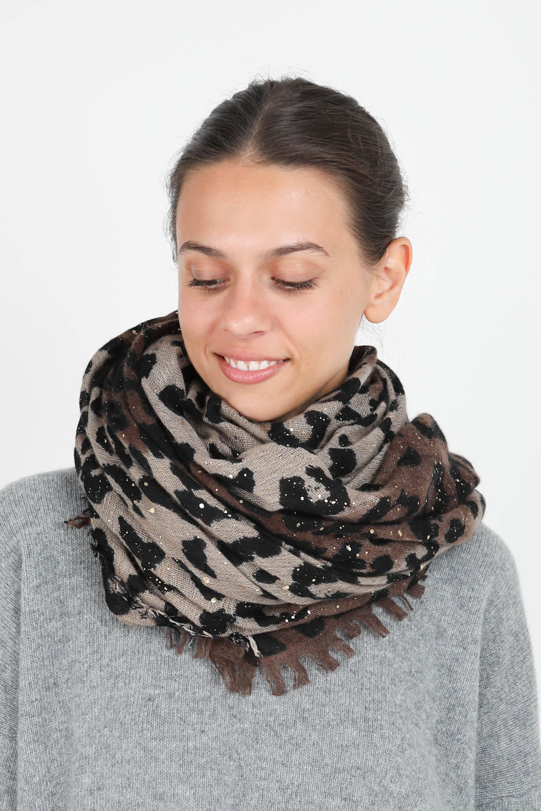 Foulard Kaell en léopard