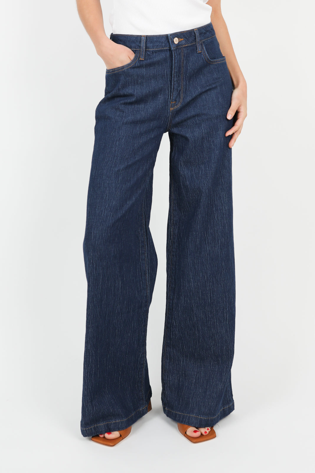 Jeans Ms. Fonda en indigo foncé