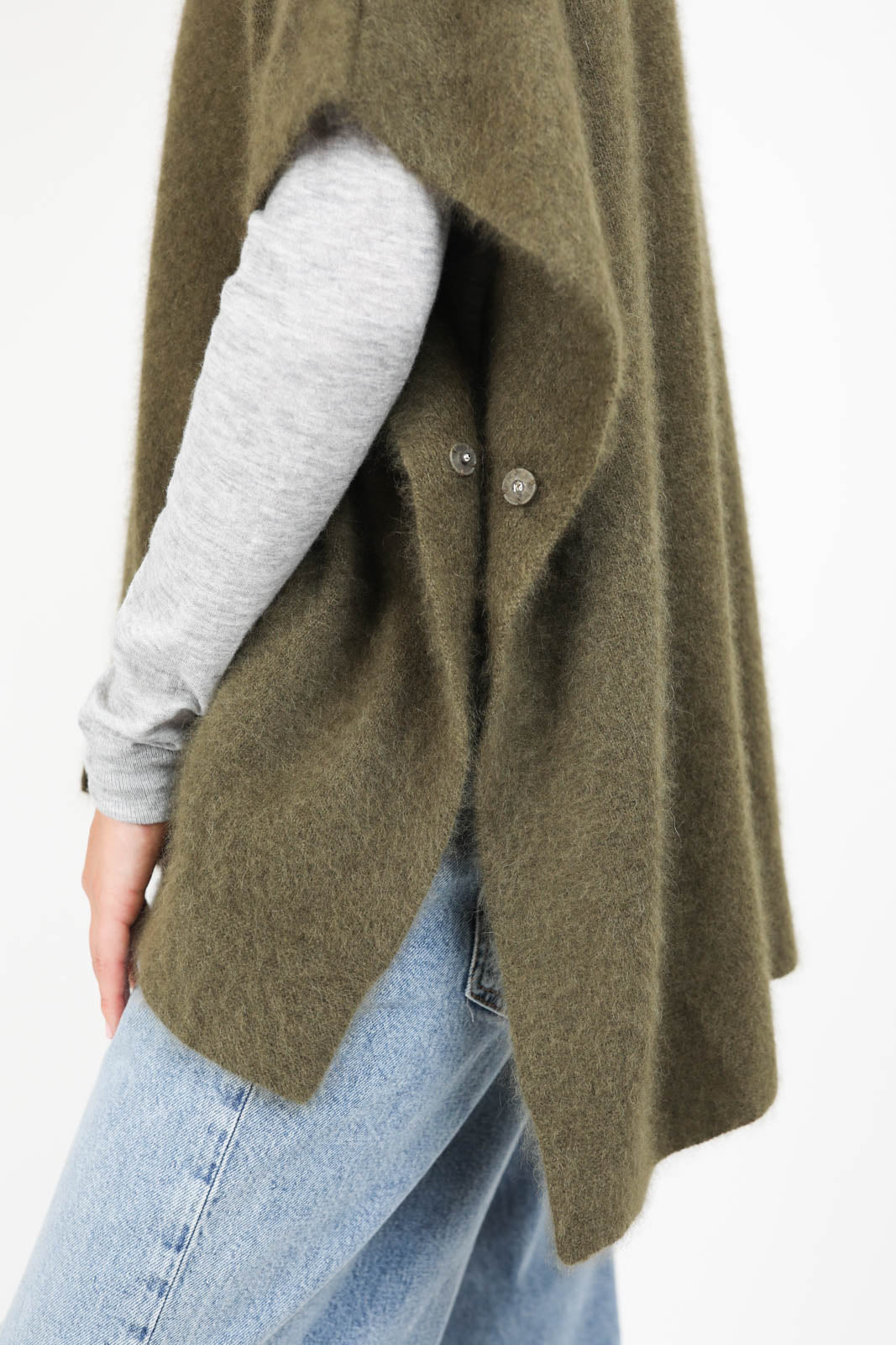 Poncho en olive