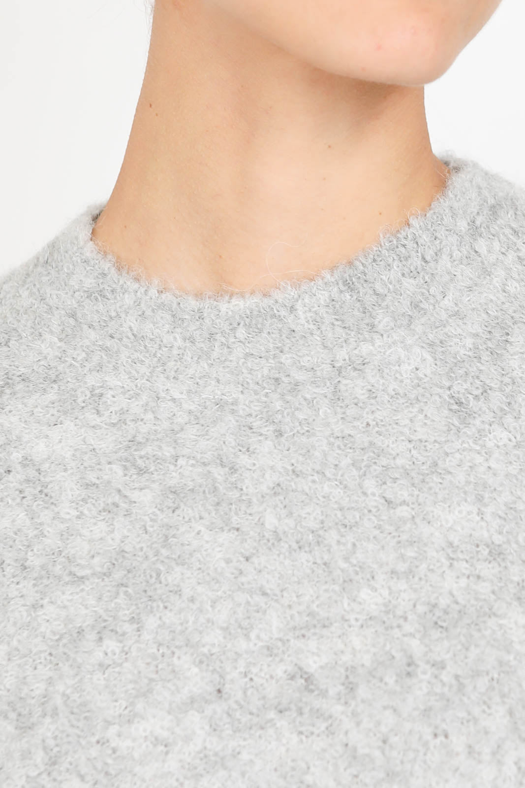 Pullover en laine d'alpaga en Light Grey