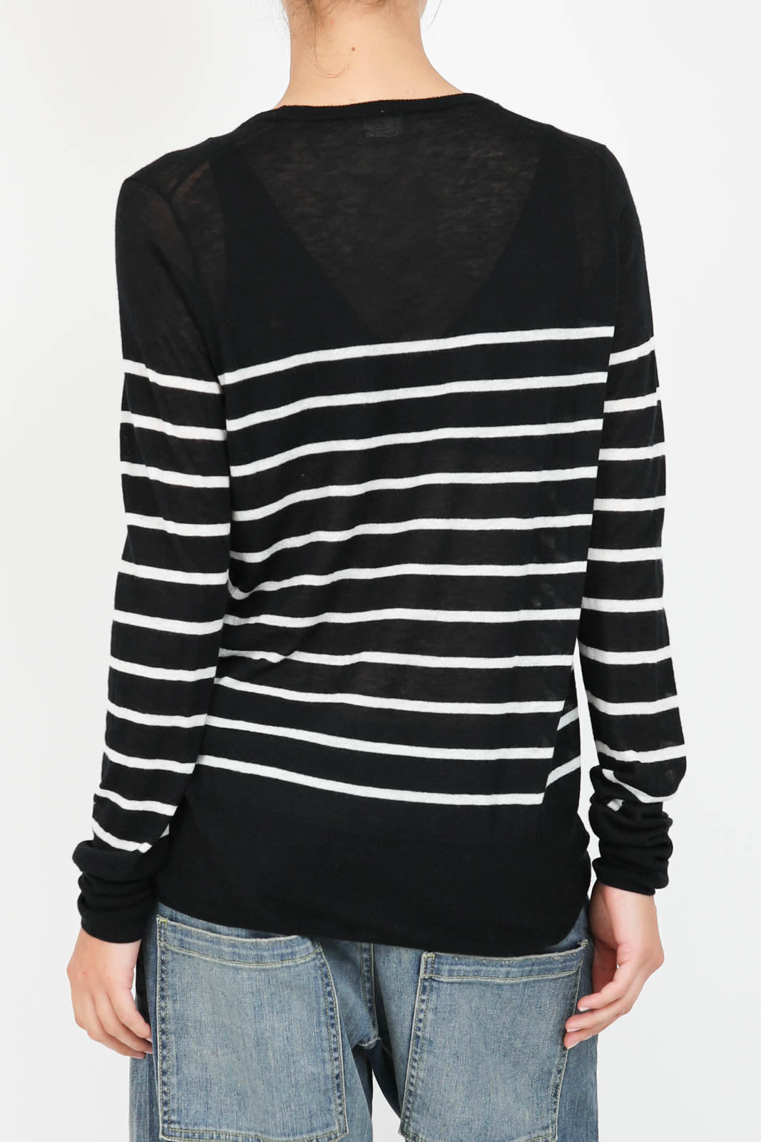 Pullover en noir/blanc