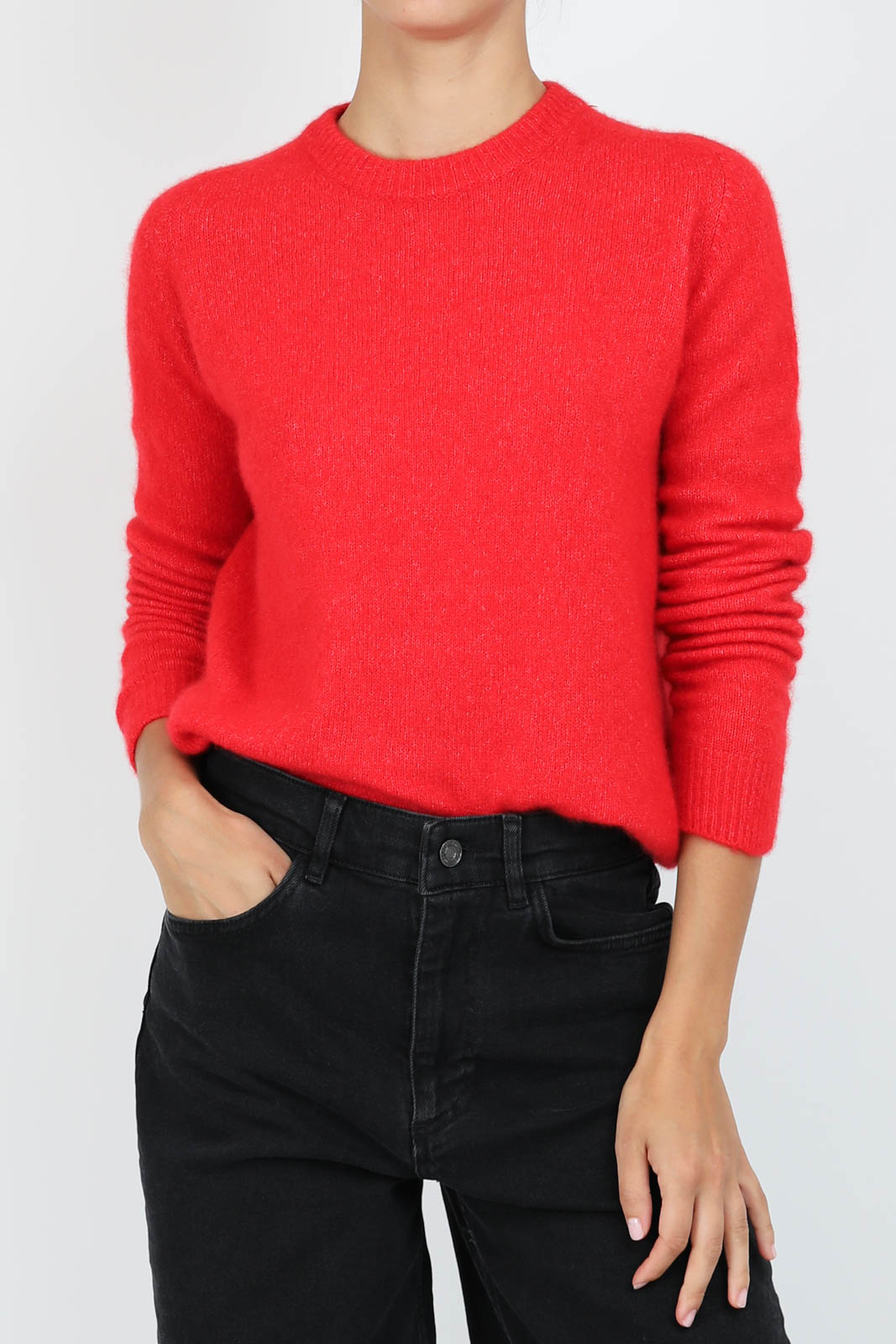 Pullover en cachemire en Rosso