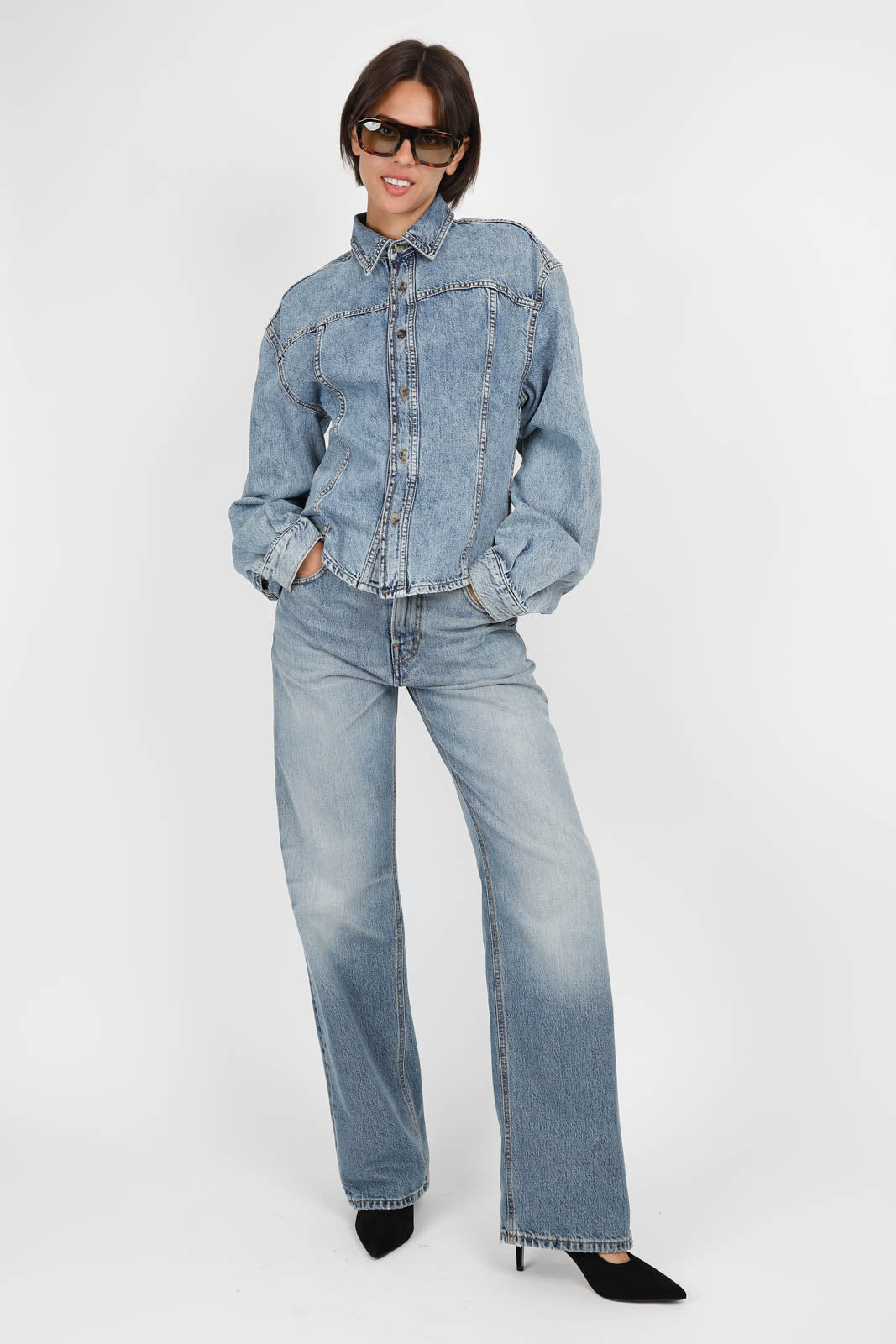 Jeans Bonnie en Dive Blue Wash