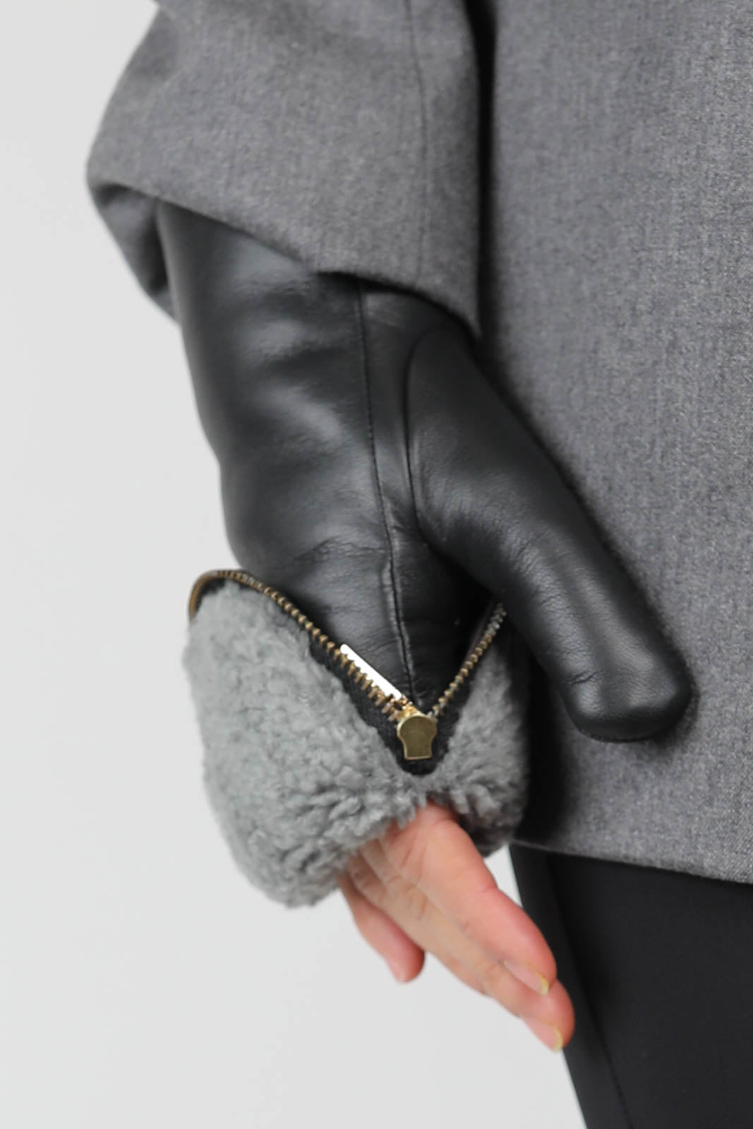 Gants en noir/gris