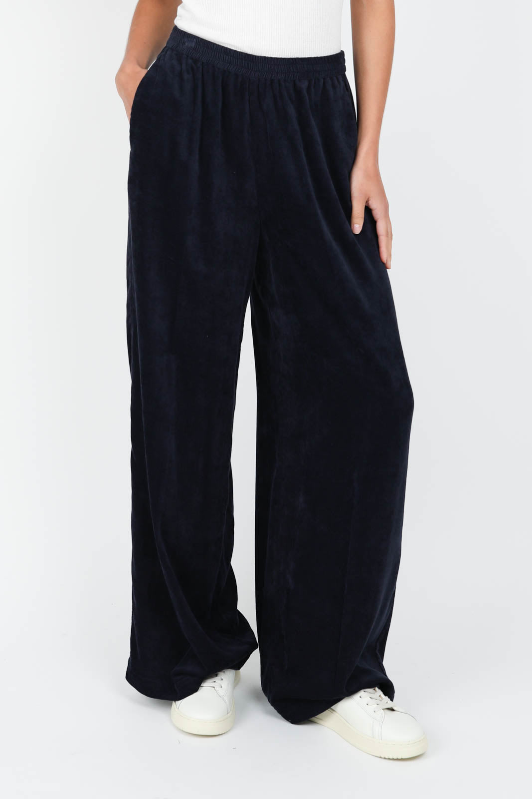 Pantalon Corduroy Wide Leg in Notte