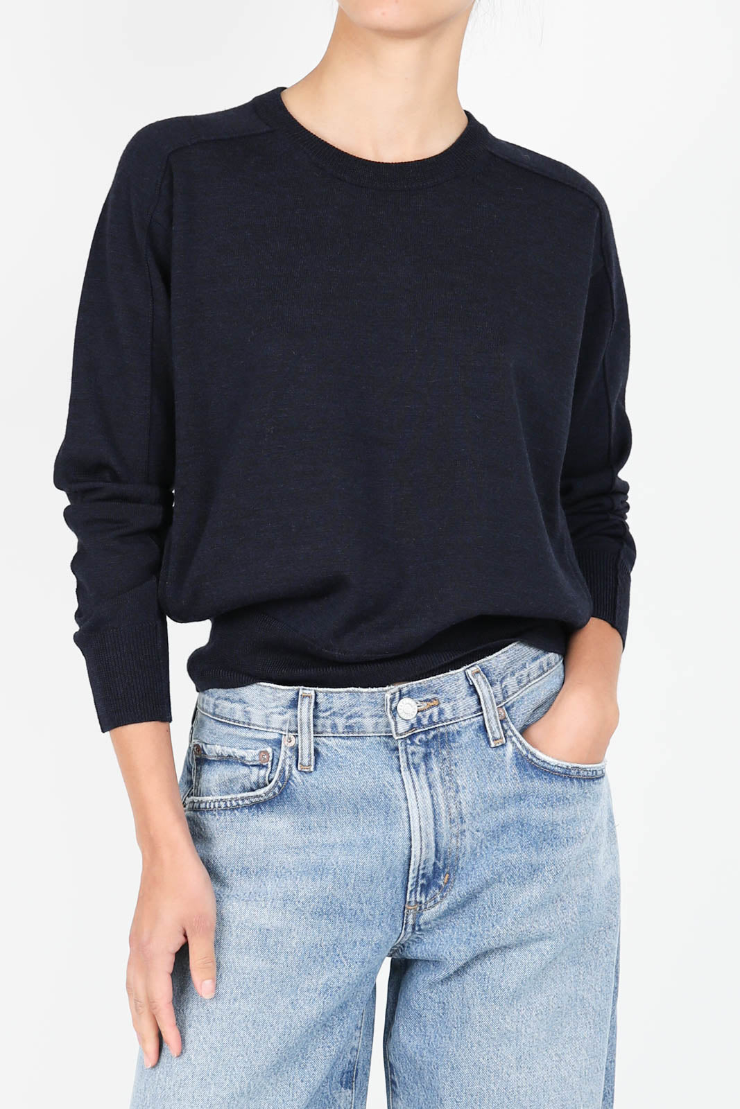 Pullover Unisexe en bleu marine