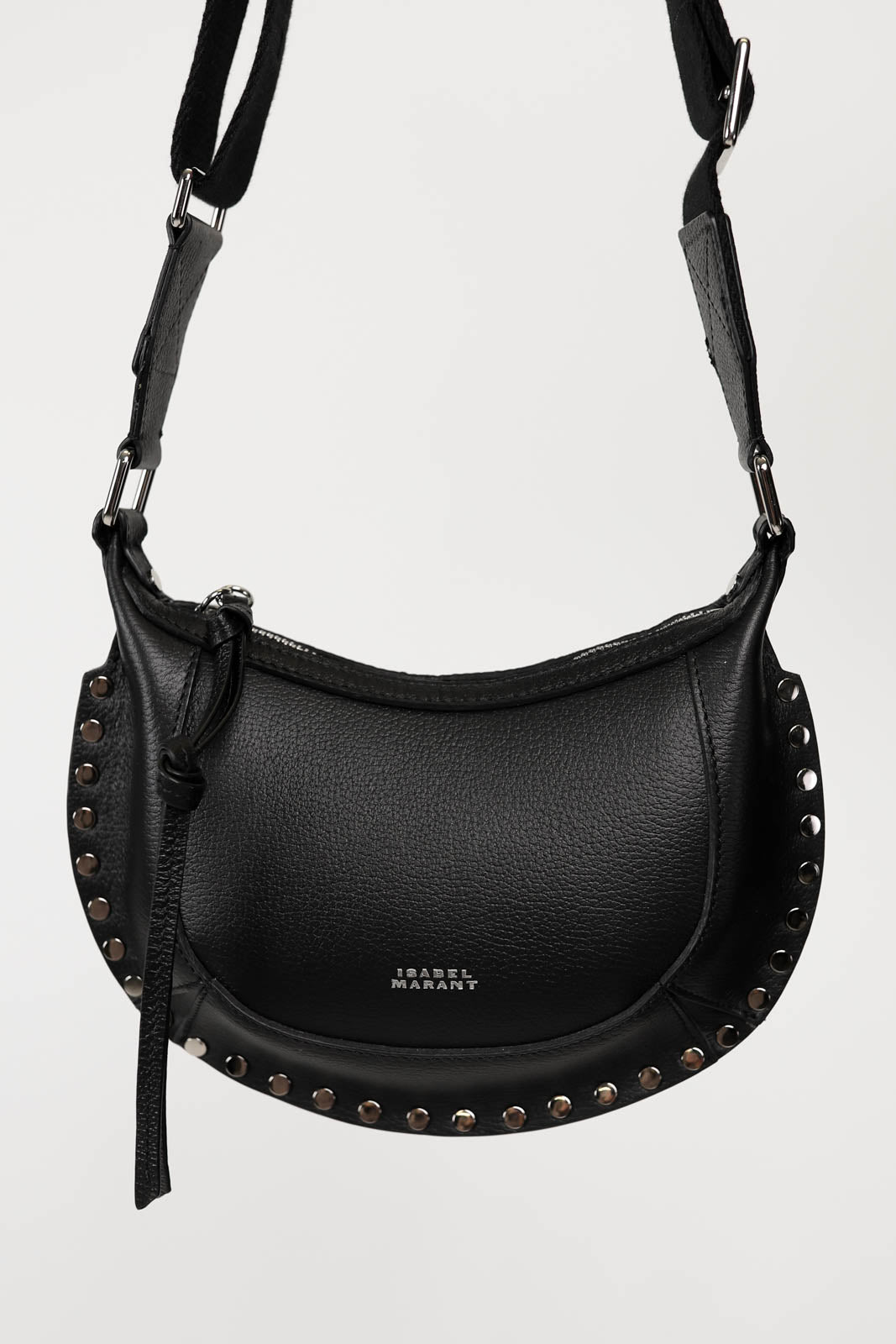 Sac Mini Moon en noir/argent